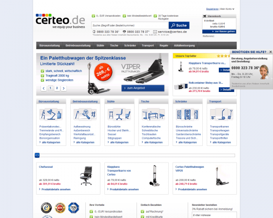 Certeo Webseite