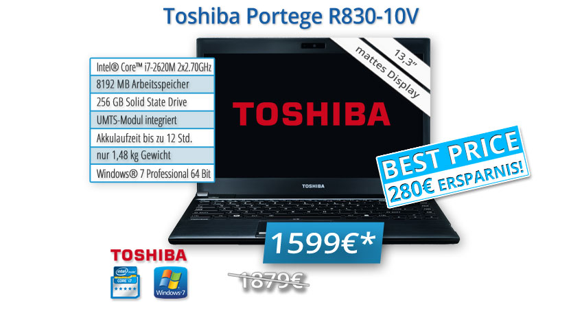 Toshiba Portégé R830-10V notebook.de