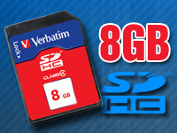 VERBATIM 8GB SDHC-Speicherkarte Class 4 PEARL
