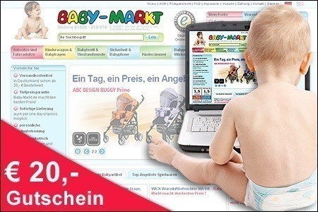 20 EUR Baby-Markt-Gutschein für 10 EUR bei Groupon