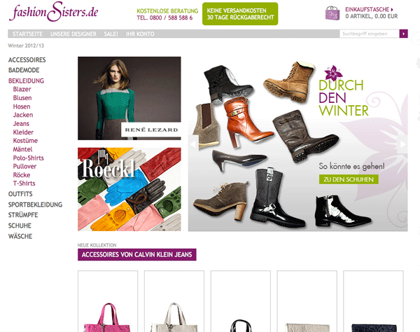 Die Fashionsisters Website