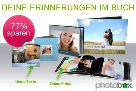 Groupon 30 EUR Photobox-Gutschein für 7 EUR