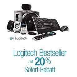 Amazon: 20 Prozent Rabatt ab 100 EUR auf Logitech Produkte