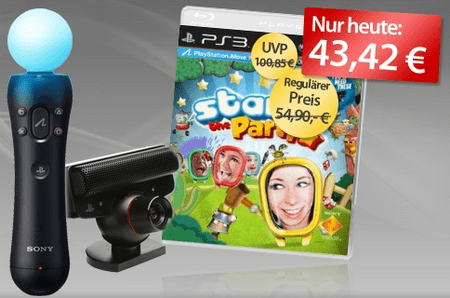 Sony PS3 Move Starter Pack + "Start the Party!" für nur 43,43 EUR