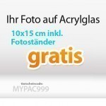 Foto auf Acrylglas inklusive Fotoständer für 5 EUR bei myprinting