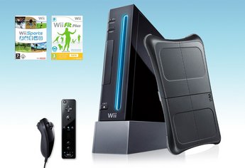 Nintendo Wii Fit Set schwarz mit Konsole + Wii Fit Plus für 196 EUR