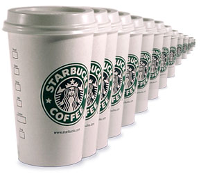 Gutschein für kostenlosen Kaffee bei Starbucks