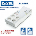 ZyXel PLA491 Powerline-Adapter mit 4-fach Steckdosenleiste
